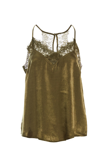 Lace Racerback Sleeveless Top Slide 1