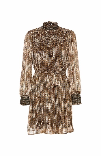 Daniel Rainn High Neck Long Sleeve Dress Slide 1