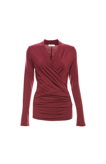 Alexis Surplice Long Sleeve Top Slide 1