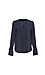 Split Neck Pleated Wrist Blouse Thumb 1