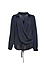 Faux Wrap Adjustable Waist Blouse Thumb 1
