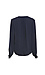 Split Neck Pleated Detail Blouse Thumb 2
