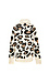 Turtle Neck Leopard Print Knit Sweater Thumb 2