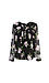 Daniel Rainn Sheer Long Sleeves Printed Blouse Thumb 1
