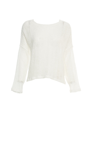 Open Knit Long Sleeve Top Slide 1