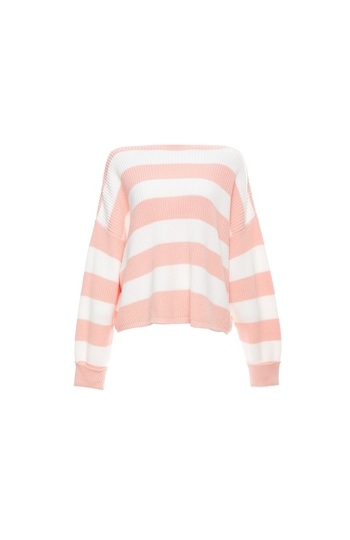 French Connection Stripe Boatneck Sweater Slide 1