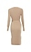Long Sleeve Ribbed Button Down Midi Dress Thumb 2