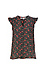 Split Neck Ruffle Sleeve Printed Top Thumb 1