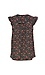 Split Neck Ruffle Sleeve Printed Top Thumb 2