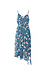 Surplice Ruffle Hi-Low Printed Dress Thumb 1