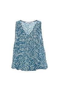 V-Neck Printed Sleeveless Top Slide 1