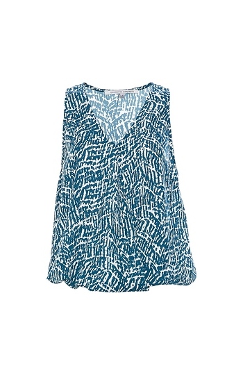 V-Neck Printed Sleeveless Top Slide 1