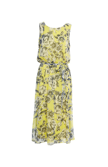 Floral Print Sleeveless Dress Slide 1