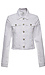 Just Black Frayed Cropped Denim Jacket Thumb 1