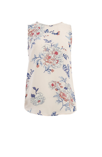 Daniel Rainn Floral Print Sleeveless Top Slide 1