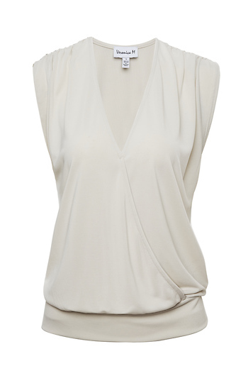 Veronica M Banded Surplice Top Slide 1
