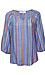 Stripe Multicolor 3/4 Sleeve Top Thumb 1