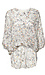 Printed 3/4 Sleeve Surplice Top Thumb 1