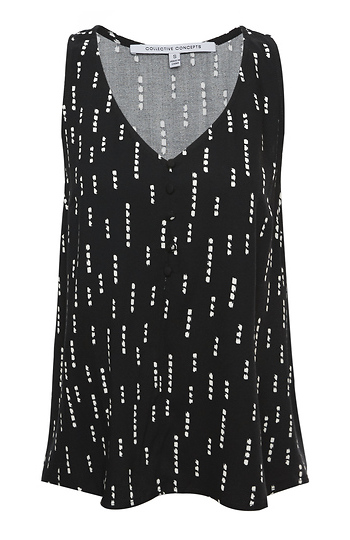 Sleeveless V-Neck Top Slide 1