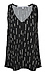 Sleeveless V-Neck Top Thumb 1
