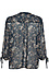 3/4 Sheer Sleeve Split Neck Blouse Thumb 2
