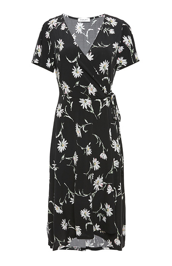 Surplice Short Sleeve Dress Slide 1