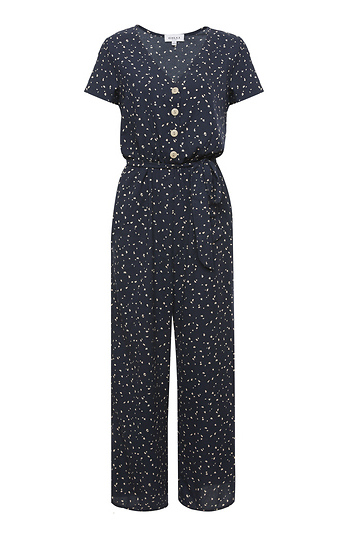 Gilli Short Sleeve Wide Leg Jumpsuit Slide 1