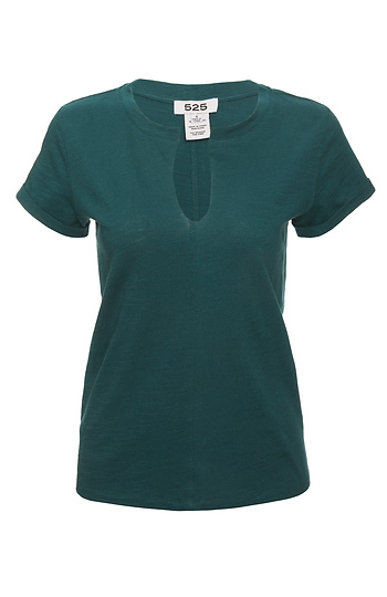 525 America Cotton Slit Front T-Shirt Slide 1