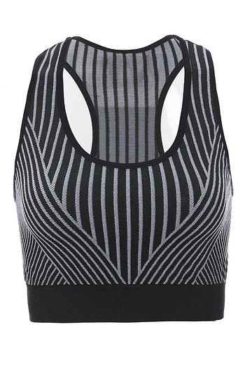 Linear Striped Bra Slide 1
