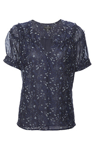 Current Air Floral Puff Sleeve Blouse Slide 1