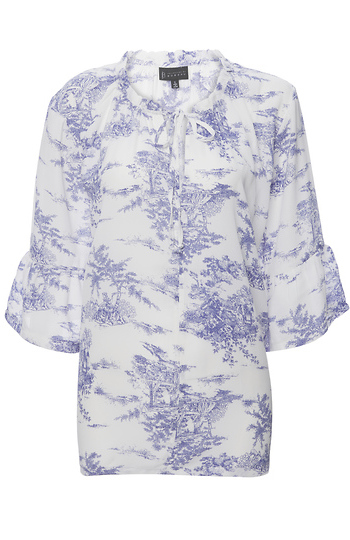 Flounce Sleeve Blouse Slide 1