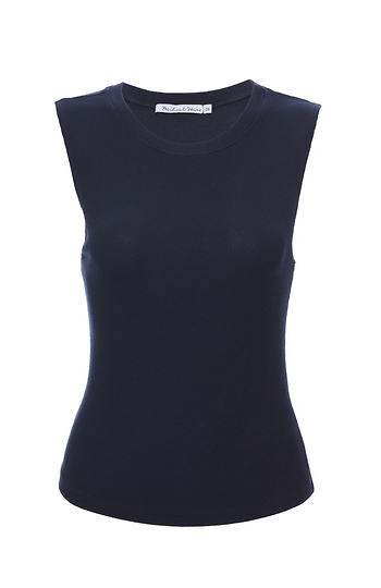 Michael Stars Cropped Crew Neck Tank Slide 1