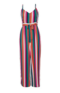 BB Dakota Striped Jumpsuit Slide 1