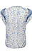 Floral Printed Flutter Sleeve Top Thumb 2