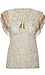 Floral Printed Flutter Sleeve Top Thumb 1
