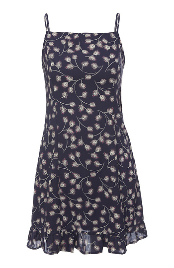 Sleeveless Ruffle Hem Dress Slide 1