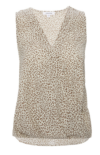 Surplice Bubble Hem Top Slide 1