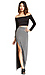 DAILYLOOK Ruched Side Slit Maxi Skirt Thumb 1