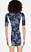 Line & Dot Contrast Piping Dress Thumb 2