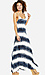 Braided Back Tie Dye Striped Maxi Dress Thumb 4