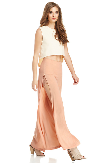 Side Split Palazzo Pants Slide 1