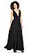 Plunging Chiffon Gown Thumb 3