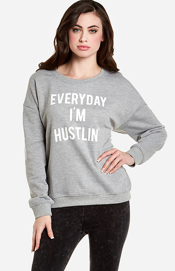 STYLESTALKER Hustlin' Sweatshirt Slide 1