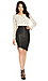 MINKPINK Ready To Start Vegan Leather Skirt Thumb 1