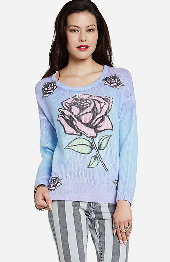 MINKPINK Dreaming Rose Sweater Slide 1