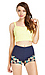 JOA Floral Embroidered Shorts Thumb 1