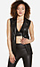 MINKPINK All I Need Vegan Leather Biker Vest Thumb 1