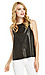 Open Back Vegan Leather Top Thumb 1