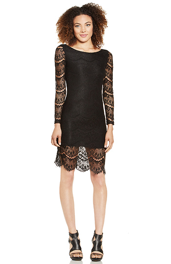 Blaque Label Long Sleeve Lace Dress Slide 1