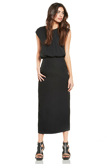 Blaque Label Keyhole Midi Dress Slide 1